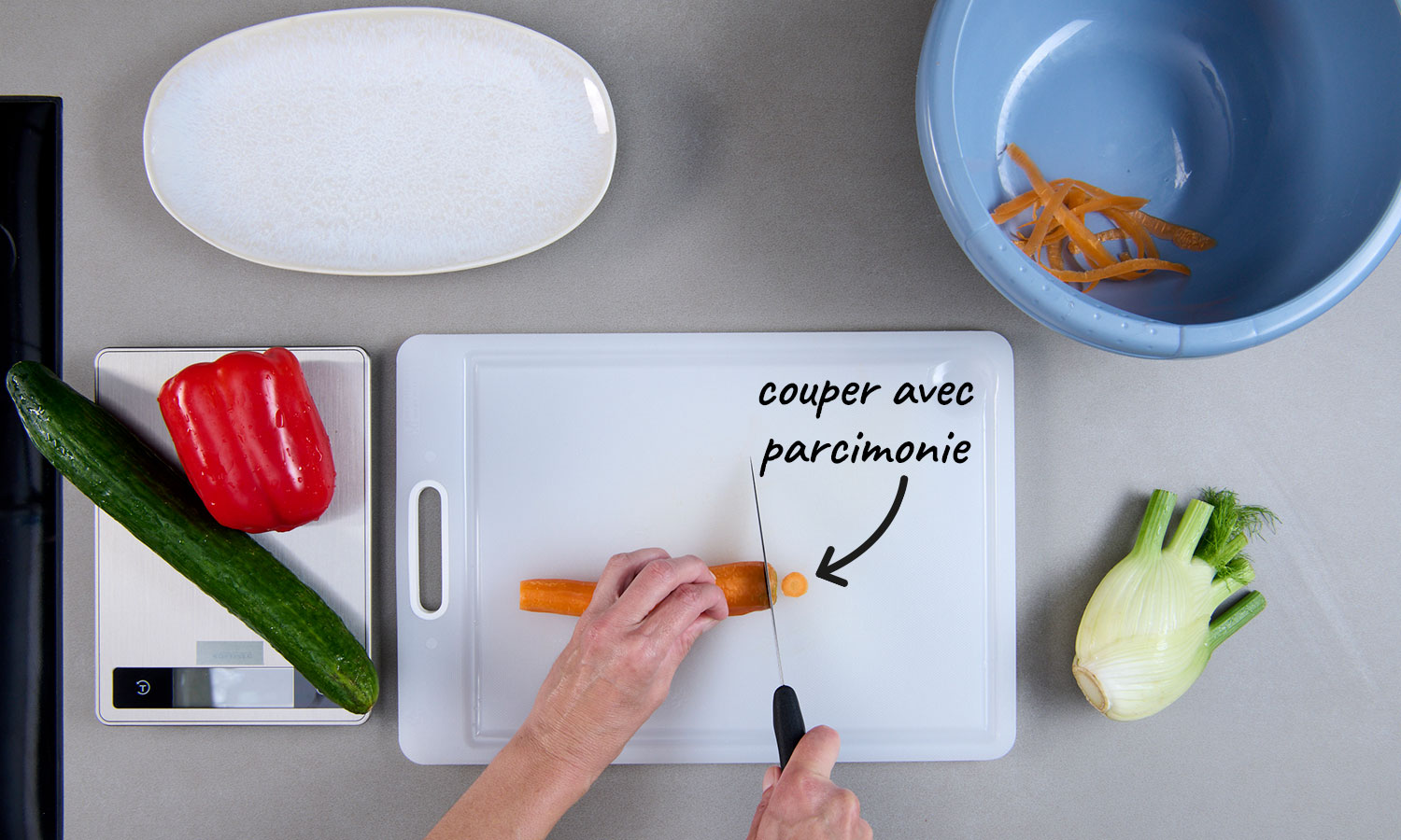 parer les légumes