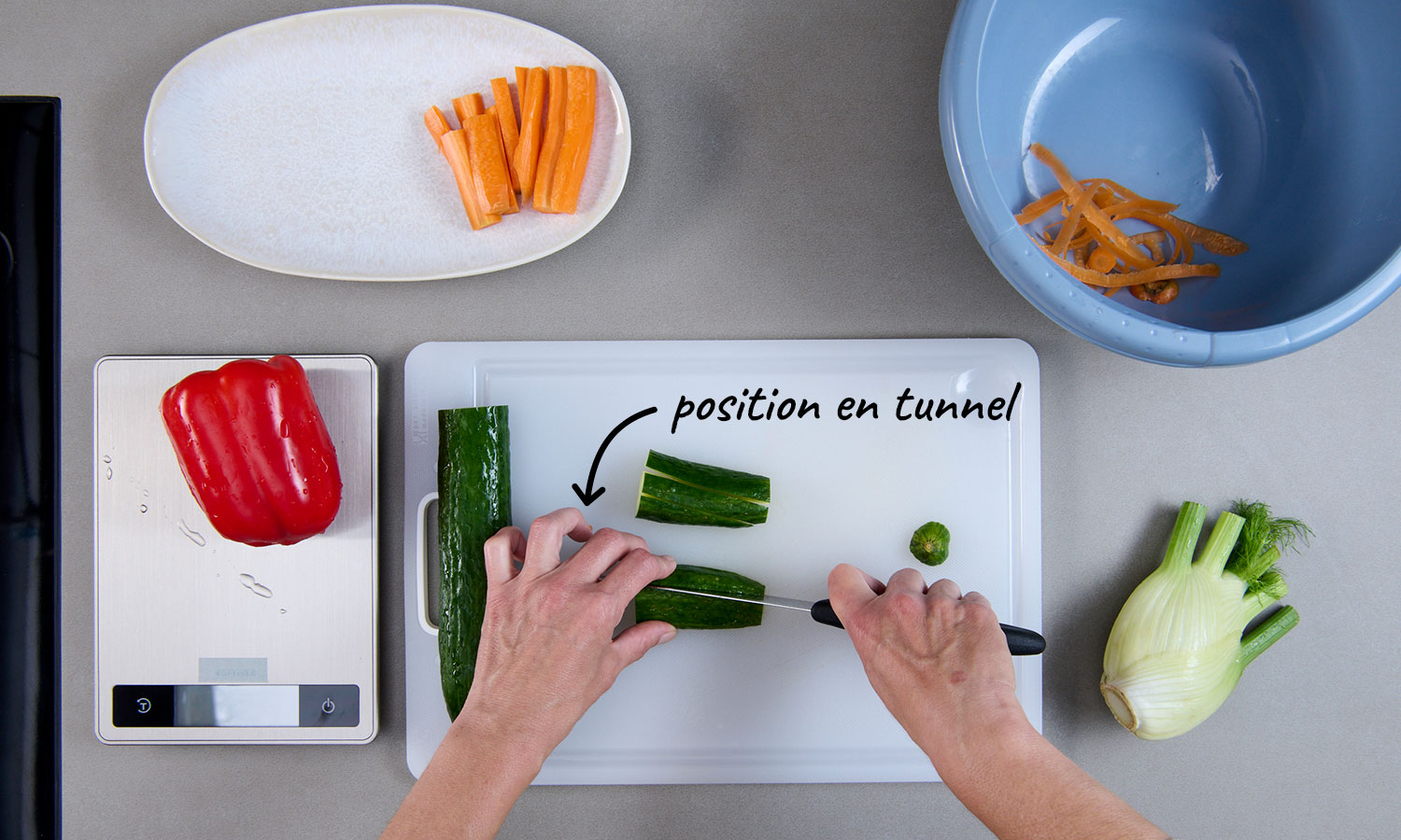 Couper les légumes